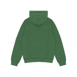 Embroidered Logo Hoodie Green