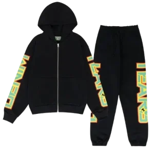 Spring Gardens Zip Tracksuit Black