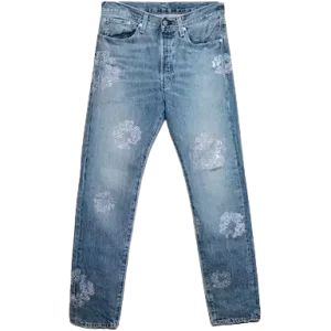 Denim Tears Bust Down Tears 501 Jeans Light Wash