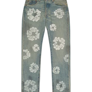 Denim Dirty Wash Wreath 501 Light Wash